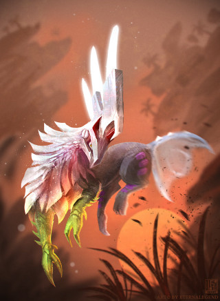 Dragon flying light shining back - back end free wallpaper