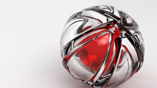 Red white raytraced motorvehicle gradient - object free wallpaper