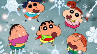 Cartoon characters snow snowflakes falling - a group of cartoon characters free wallpaper