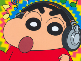 Cartoon character headphones microphone music - a tongue free wallpaper