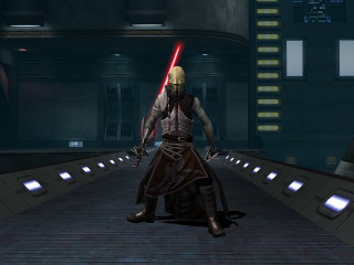 Star wars character dark room 3 - a red light saber free wallpaper