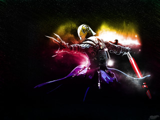 Man space suit sword glowing - war free wallpaper