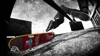 Skateboarder trick air ramp city - brian thomas free wallpaper