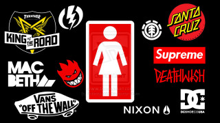 Woman dress demon stickers black - punk art free wallpaper