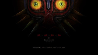 Dark red yellow face green - yellow eye free wallpaper