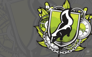 Green black horse clock leafy - a horse free wallpaper