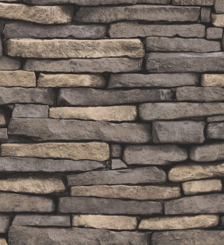 Stone wall black clock side - andries stock free wallpaper