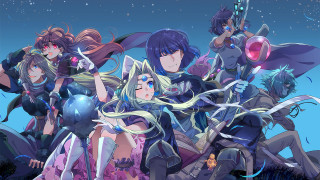 Anime characters group blue sky 18 - a group of anime characters free wallpaper
