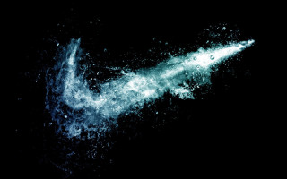 Light dark water bubbles surface - athletic free wallpaper