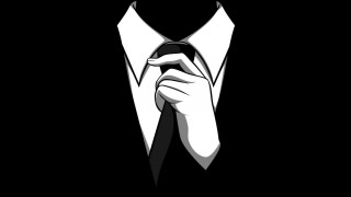 Man suit tie hand face 2 - his hand free wallpaper