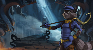 Cartoon character holding staff cave - 2 d game art free wallpaper