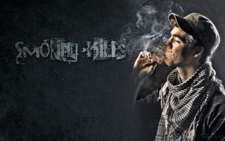 Man smoking cigarette smoke smokestacks 2 - a man smoking free wallpaper