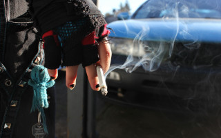 Person cigarette stuffed animal car - cafer bater free wallpaper