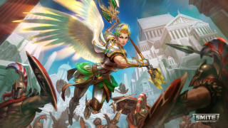 Woman sword wings battle city - other person free wallpaper