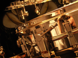 Drum set person playing black - a person free wallpaper