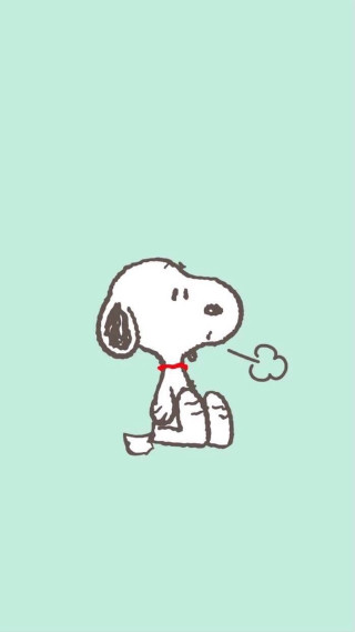 Snoopy dog red collar green - charles schulz free wallpaper