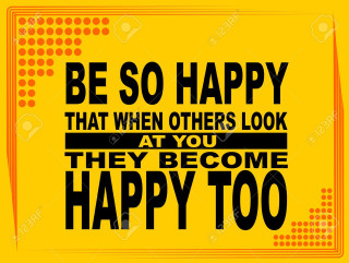 Yellow poster happy quote inspire - cheerful free wallpaper