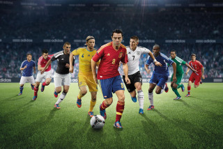 Soccer game men crowd stadium - full free wallpaper