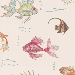 Fish watercolor blue pink background - lostfish free wallpaper