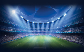 Stadium green field night lights 3 - a green field free wallpaper