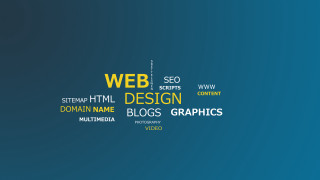 Web word cloud blue background - a word cloud free wallpaper