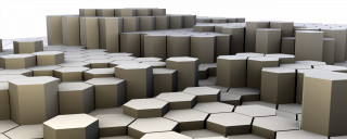 Cubes stacked pattern squares rectangles - different color free wallpaper