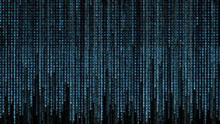 Blue black background small numbers - a blue line free wallpaper