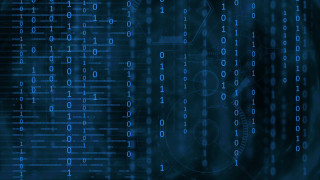 Blue background numbers circles design - number free wallpaper