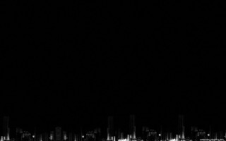 City skyline night plane flying - a plane in the foreground free wallpaper