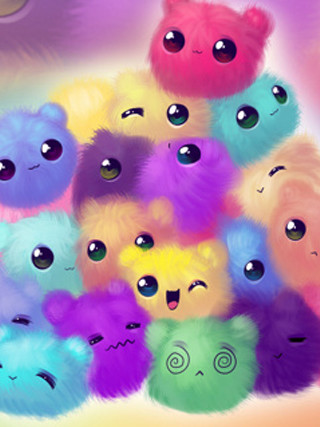 Stuffed animals colorful pile grouped - chris labrooy free wallpaper
