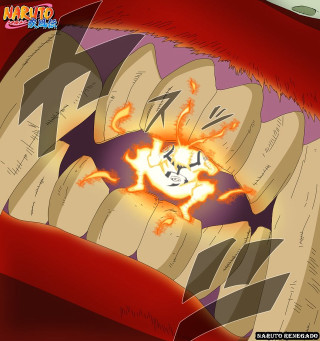 Cartoon hand skull flames red - free new year wallpaper