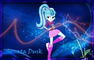Cartoon character pink outfit blue - a blue swirl free wallpaper