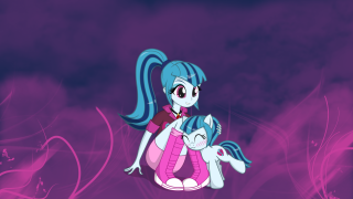 Pony cat purple background swirls - swirl free wallpaper