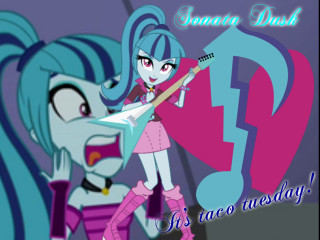 Cartoon girl guitar music note - a cartoon girl free wallpaper