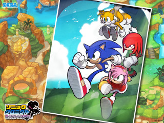 Sonic tails running field grass - tail free wallpaper