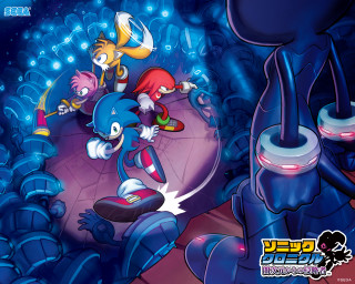 Sonic characters blue room red - a blue room free wallpaper