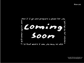 Black white photo quote coming - a place free wallpaper
