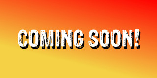 Yellow orange background coming soon - black letter free wallpaper