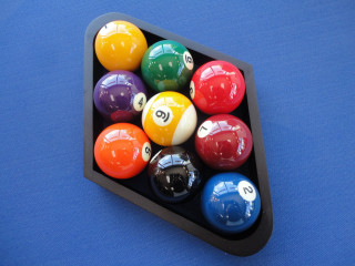 Pool table balls rack eight - a pool table free wallpaper