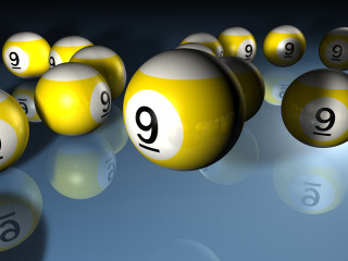 Nine billiards game eight balls - boleslaw cybi free wallpaper