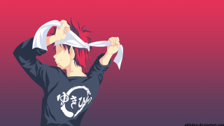 Man red hair white object - red hair holding free wallpaper