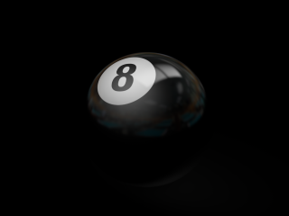Black white eight ball dark - carlos trillo name free wallpaper