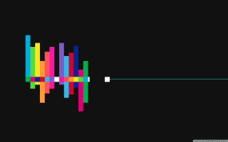 Colorful line black background white - eden box free wallpaper