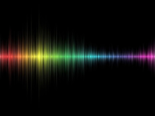 Colorful sound wave black background 2 - smooth gradient free wallpaper for desktop