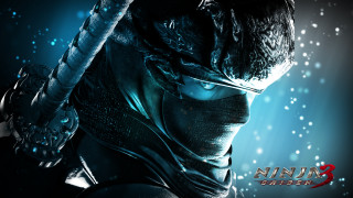 Man ninja suit holding sword - serious free wallpaper for desktop