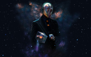 Man suit glass container space - alejandro burdisio free wallpaper