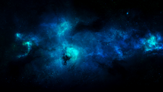Colorful space filled with stars 8 - a blue center free wallpaper