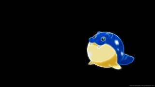 Blue yellow fish black background - lostfish free wallpaper