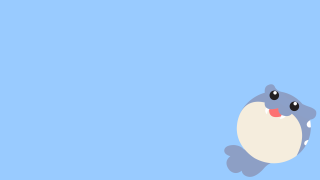 Cartoon character flying blue background 3 - a white outline free wallpaper