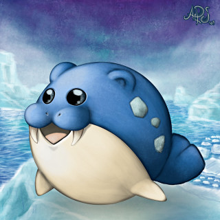 Blue dolphin swimming ocean ice - the water free wallpaper